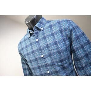 Penguin MunsingWear Flannel Dress Shirt Heritage Slim Fit Plaid Mens Sz Small
